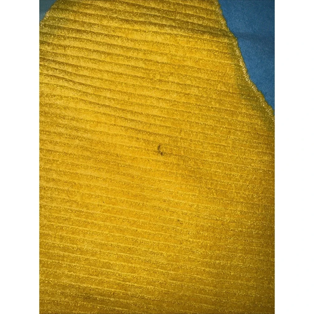 Vintage Abstract Color block throw Blanket Beach Picnic 73X48 In Blue Yellow